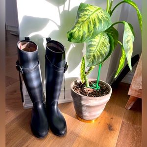 Authentic Burberry rubber rain boots